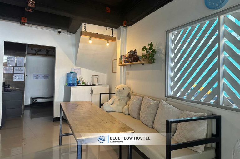 Common area at Blue Flow Hostel Koh Phi Phi