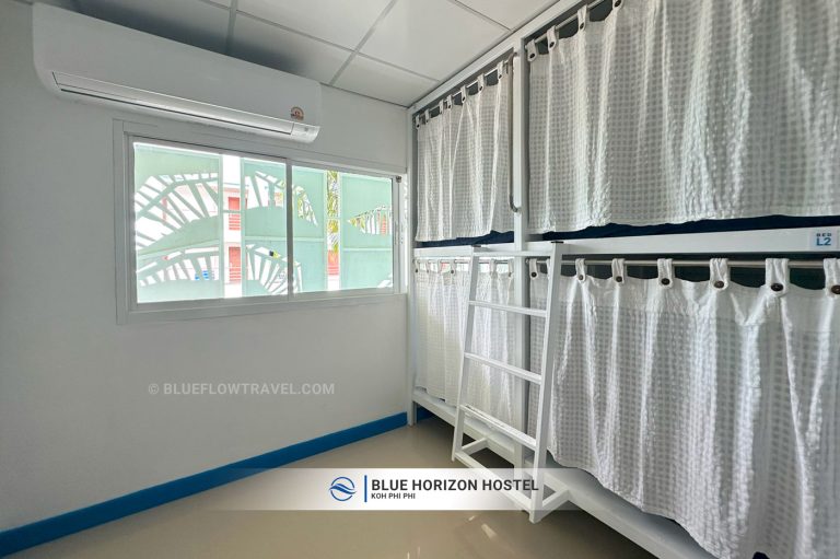 Pod-style dorm room at Blue Horizon Hostel Koh Phi Phi