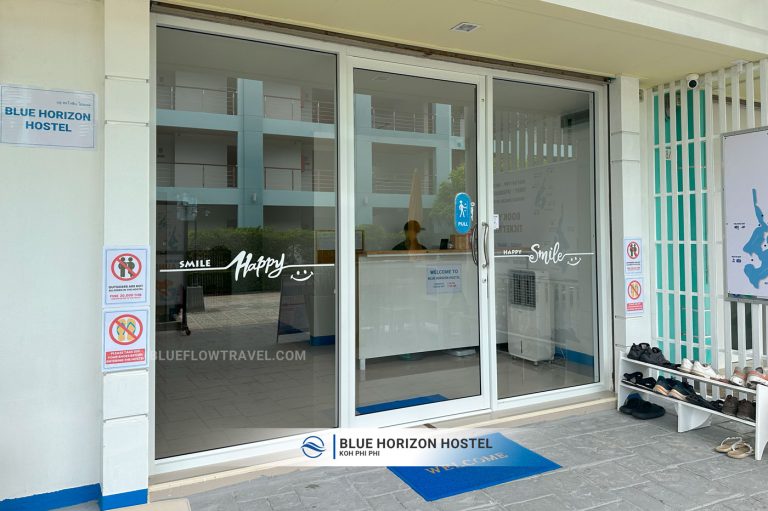 Entrance of Blue Horizon Hostel Koh Phi Phi